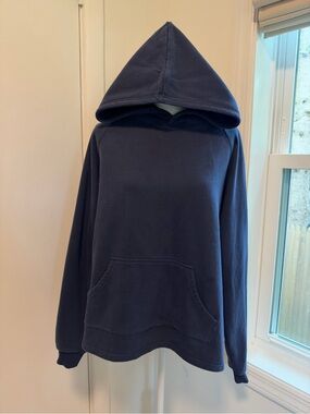 Nice Laundry Fieldhouse Hoodie Men’s Large Navy 100% Cotton NWT